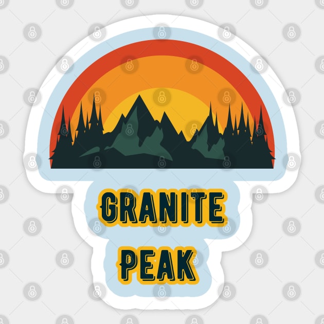 Granite Peak Sticker by Canada Cities